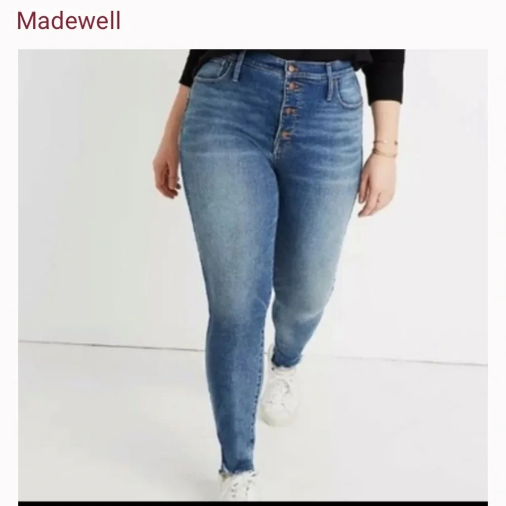 🍄 Madewell 10”High-Rise Skinny Cordova Jeans - Picture 1 of 12